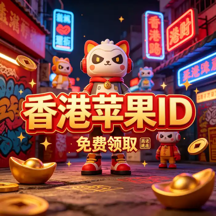 国外id申请方法介绍中的香港区 Apple ID 与海外商店区域示意图